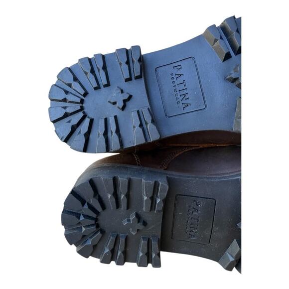 Patina Heritage Cap Toe Leather Ankle Boot Brown Men size 8 - Picture 5 of 7